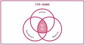 IVO-model™ van Marrit van Exel met Individu, Vaardigheden en Omgeving